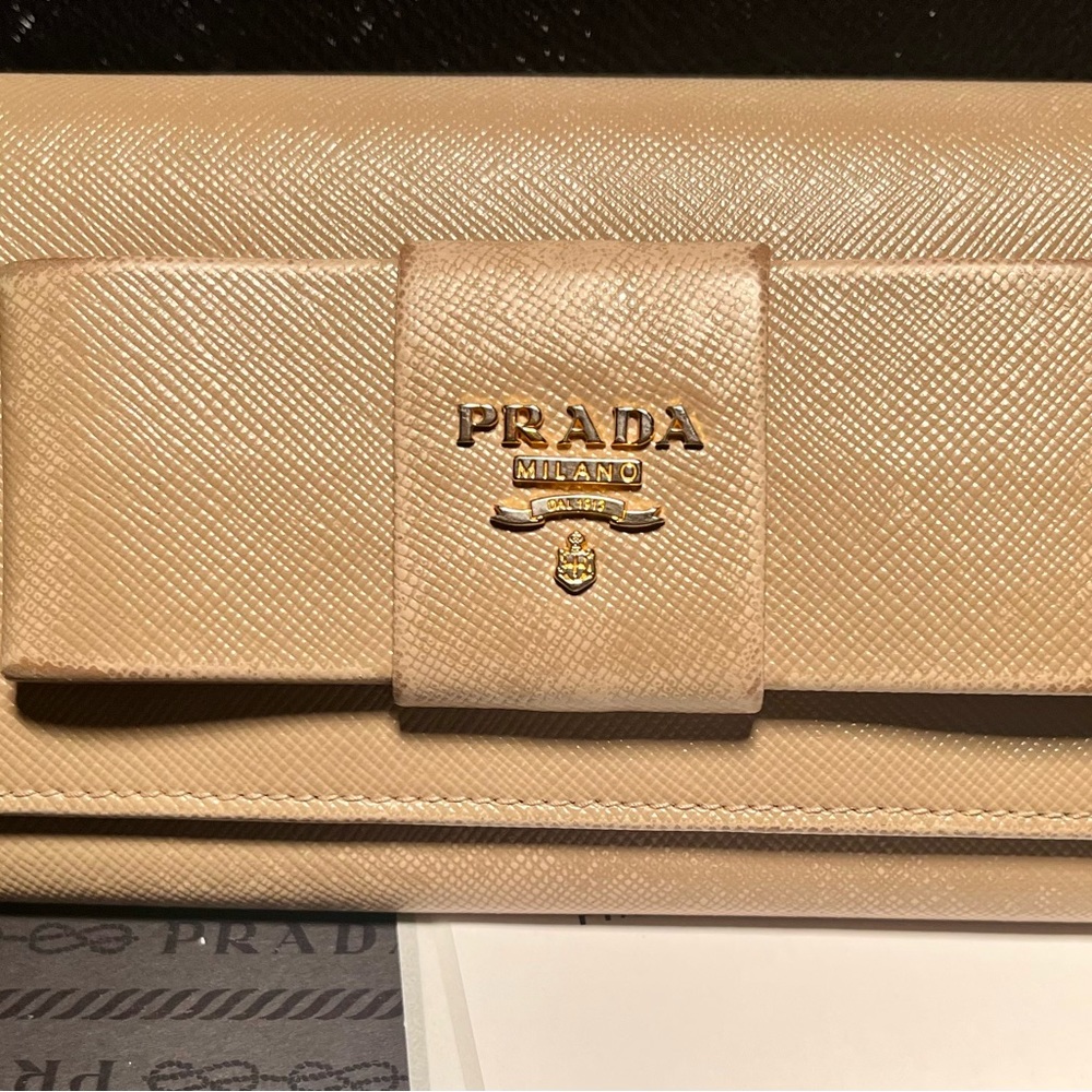 Authentic Prada Ribbon Bifold Long Wallet - Picture 5 of 12